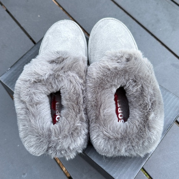 Sorel Women's Gray Coffee Run Slippers - Picture 3 of 6